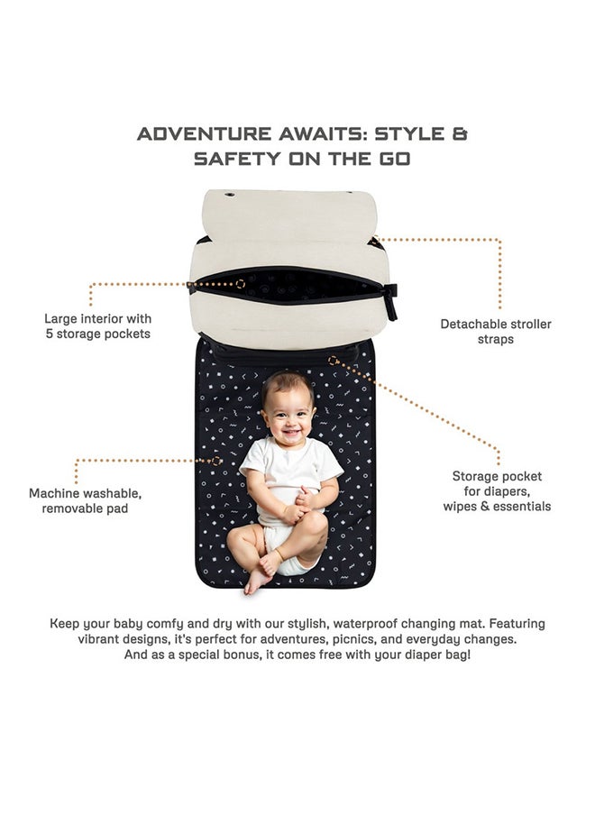 neobreez ZORI Multifunctional Diaper Nappy Changing Travel Backpack|Water-Resistant Large Capacity |Wet Dry Bag, Organizer Pouches|Trolley Sleeve|Insulated Pockets|Multi-Carry Unisex|No Formaldehyde  - Image 3