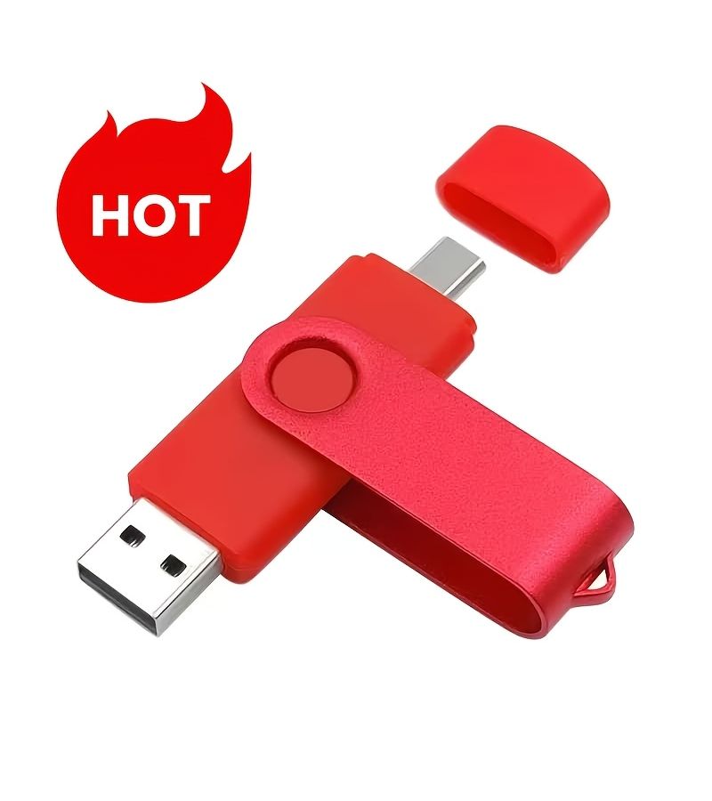 Green Dual USB Flash Drive 128MB Compatible with Type C and USB 2.0 Devices - Image 5