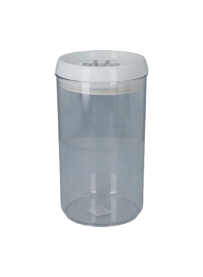 Felli Acrylic Flip-Tite Cylindrical Food Storage Container Clear and White 2 L NLC509A-60