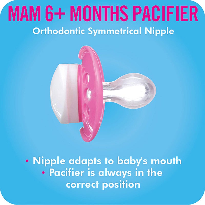 MAM Original Day & Night Baby Pacifier, Nipple Shape Helps Promote Healthy Oral Development, Glows in The Dark, 3 Pack, 6-16 Months, Boy,3 Count (Pack of 1) - Image 5