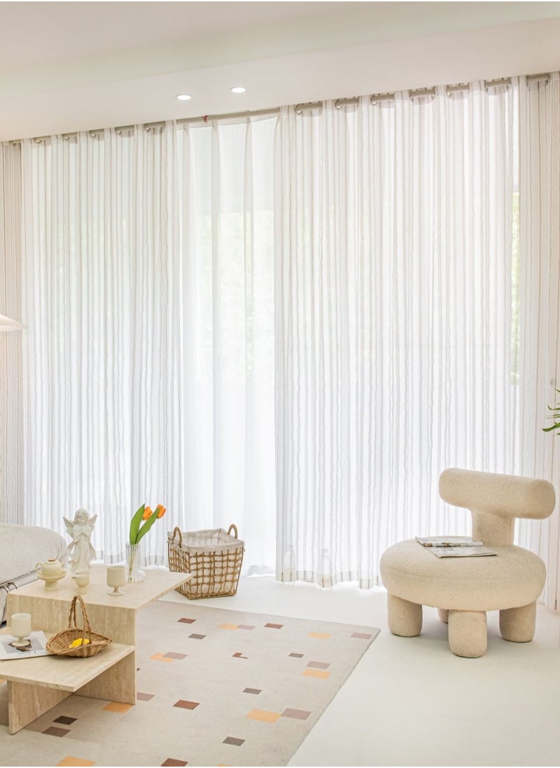 Golden Homee - Sheer Curtains For Living Room 1 Piece - Image 1