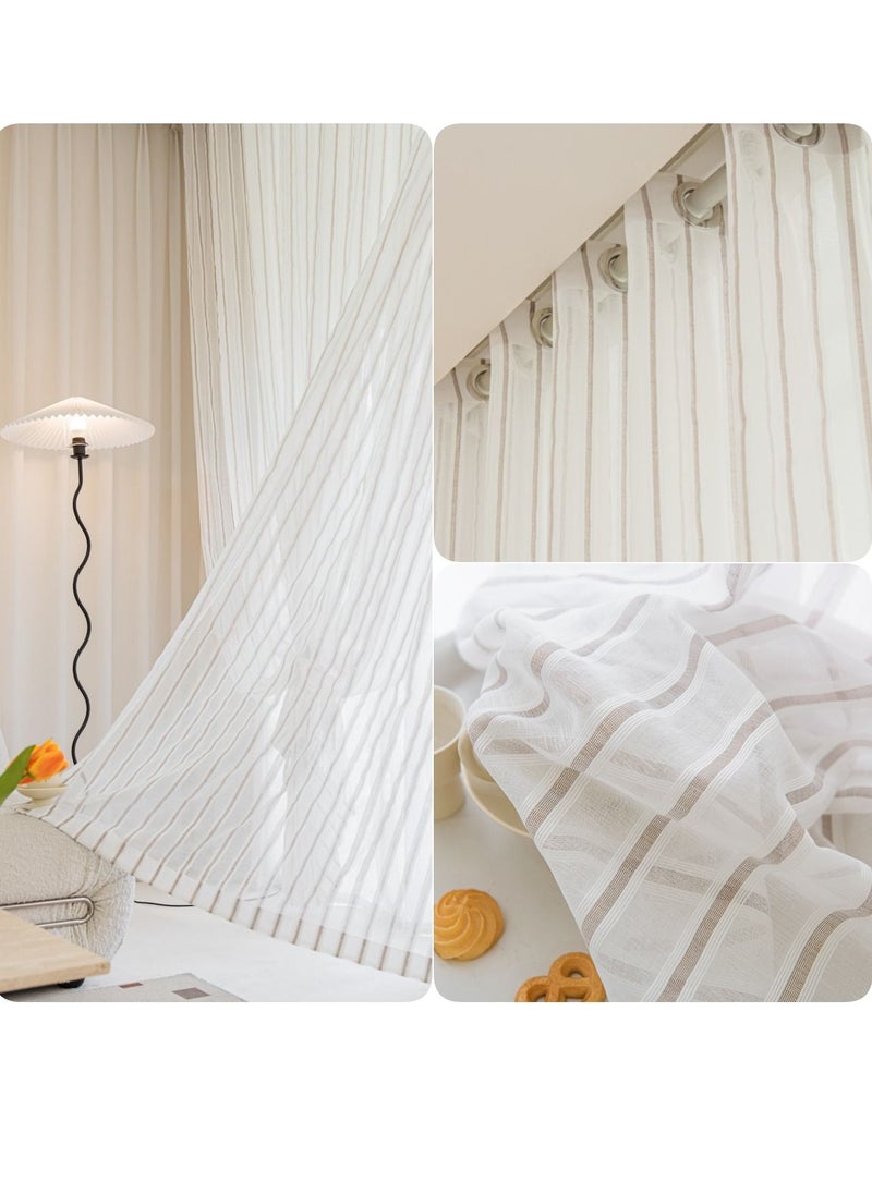 Golden Homee - Sheer Curtains For Living Room 1 Piece - Image 1
