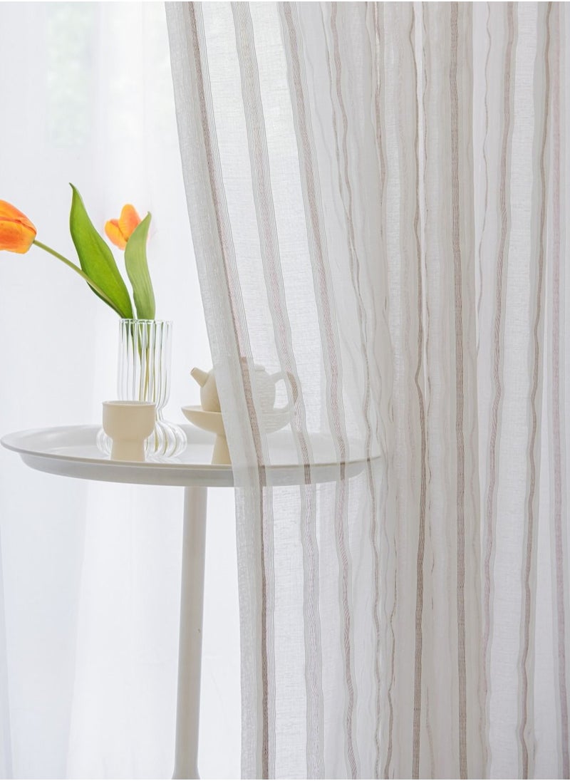 Golden Homee - Sheer Curtains For Living Room 1 Piece - Image 1