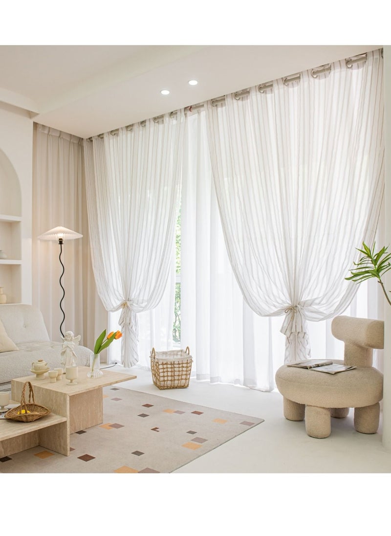 Golden Homee - Sheer Curtains For Living Room 1 Piece - Image 1