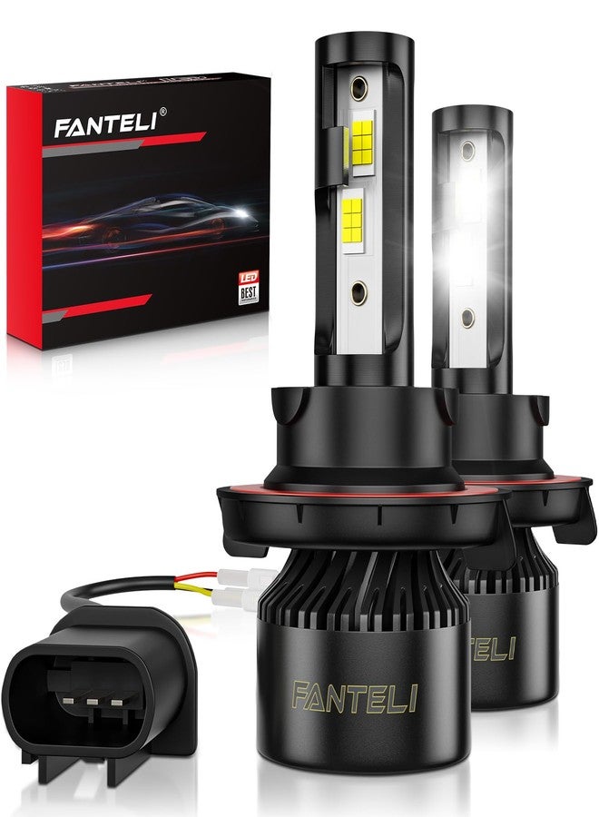 FANTELI H13 LED Bulbs, 34000LM 800% Brighter, Backup 9008 Bulb Interior Light, Plug & Play 6000K Cool White, IP68 Waterproof Replacement, Pack of 2, License Plate Lights - Image 1