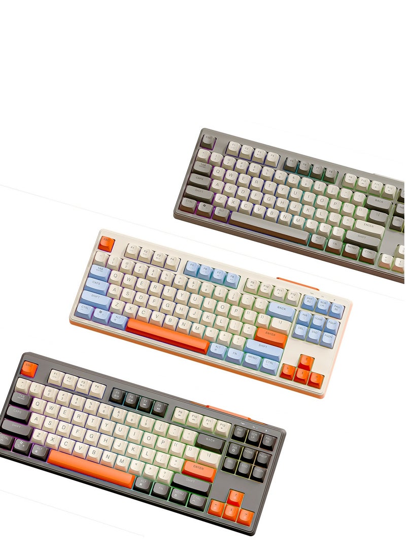 GULFLINK M87 Wireless Gaming Bluetooth Keyboard Rainbow Backlight Computer RGB keyboard  - Image 2