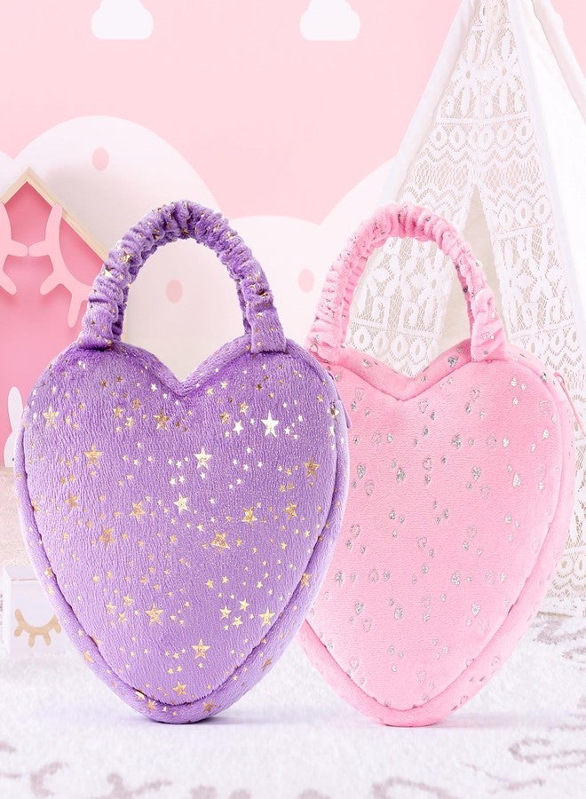 Gloveleya Back to School Gifts for Girls Baby Handbagag Pink Heart-shaped Features Colorful Heart Patterns,Perfect for Carrying Essentials in a Playful and Stylish Way,Compact Design 6-inch - Image 3