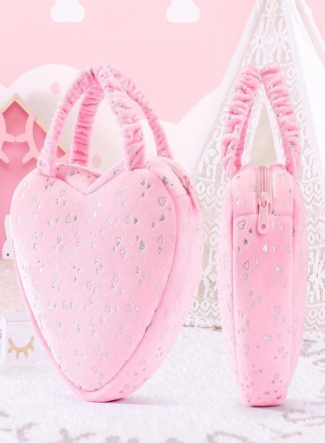 Gloveleya Back to School Gifts for Girls Baby Handbagag Pink Heart-shaped Features Colorful Heart Patterns,Perfect for Carrying Essentials in a Playful and Stylish Way,Compact Design 6-inch - Image 5
