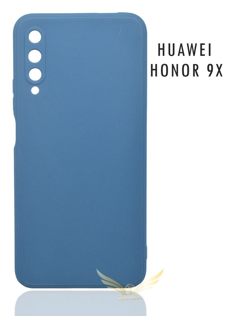 BORTONY Honor 9X Cover Liquid Silicone Protective Case  With Camera Protection - Image 1