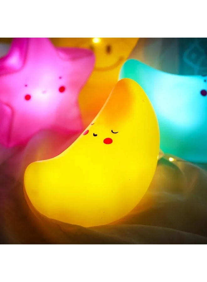 Unicorn Starry Sky Sun Glitter Ice Cream Night Light Children's Room Decor Feeding Little Night Light Luminous Toy-Color:Pearl Shell (color Random) - Image 4