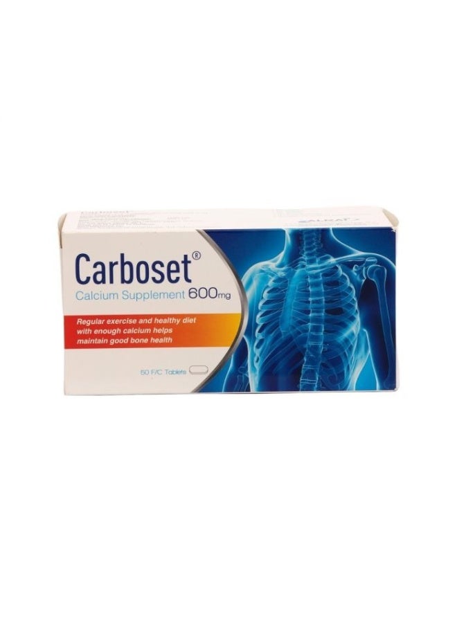 CARBOSET 600MG   50 TABLETS