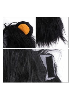 SYOSI Pet Lion Mane Wig Cat Dog Lion Black Mane with Ears for Pet Costume Vampire Themed Party Pumpkin Party Photo Shoots and Gifts for Cat Lovers Large  - Image 2