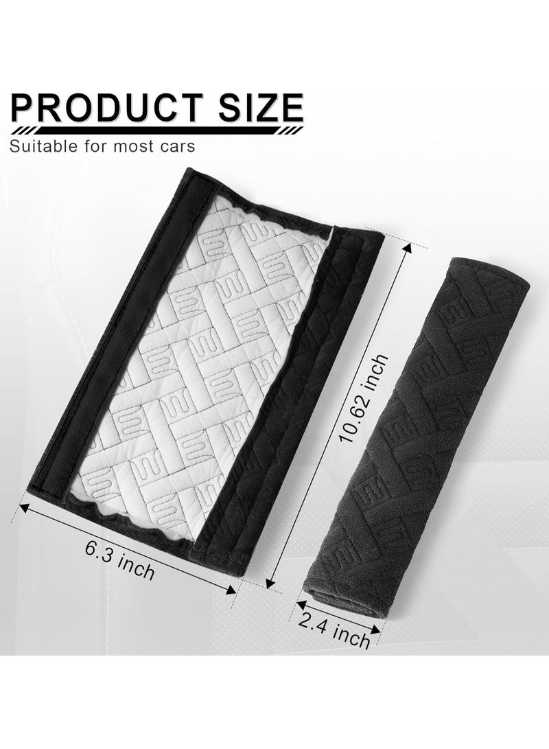 Bukela 2 Pack Universal Car Seat Belt Pads Cover Seat Belt Shoulder Strap Covers Harness Pad(Black) - Image 2