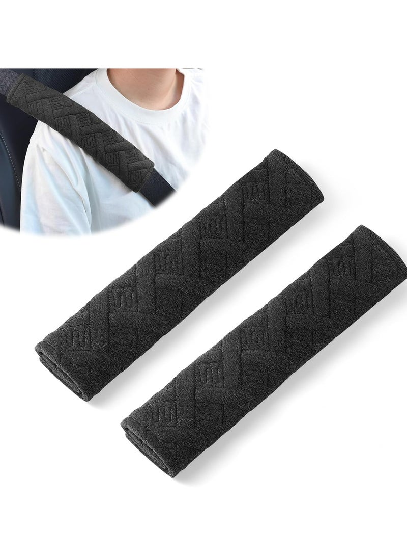 Bukela 2 Pack Universal Car Seat Belt Pads Cover Seat Belt Shoulder Strap Covers Harness Pad(Black) - Image 1