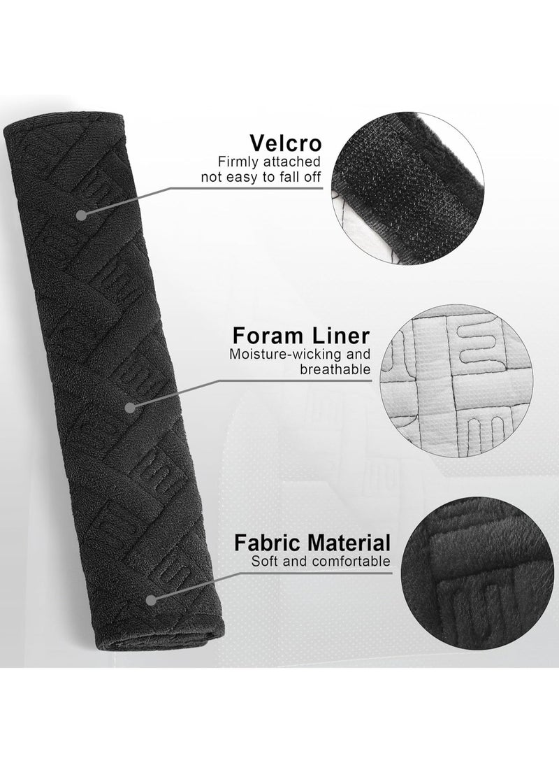 Bukela 2 Pack Universal Car Seat Belt Pads Cover Seat Belt Shoulder Strap Covers Harness Pad(Black) - Image 3