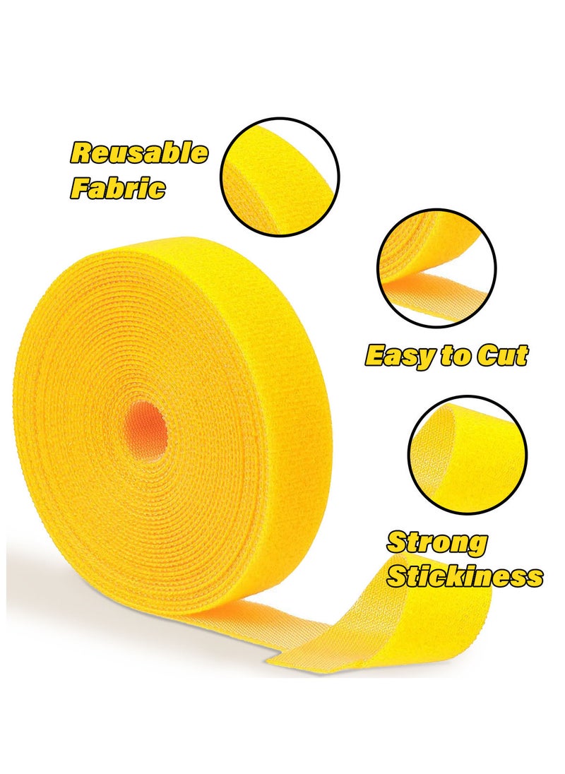Generic Reusable 50-Piece Fastening Cable Ties and 5 Rolls Cord Straps for Managing Wire Ties Hook Loop Organizer with Assorted Color  - Image 4