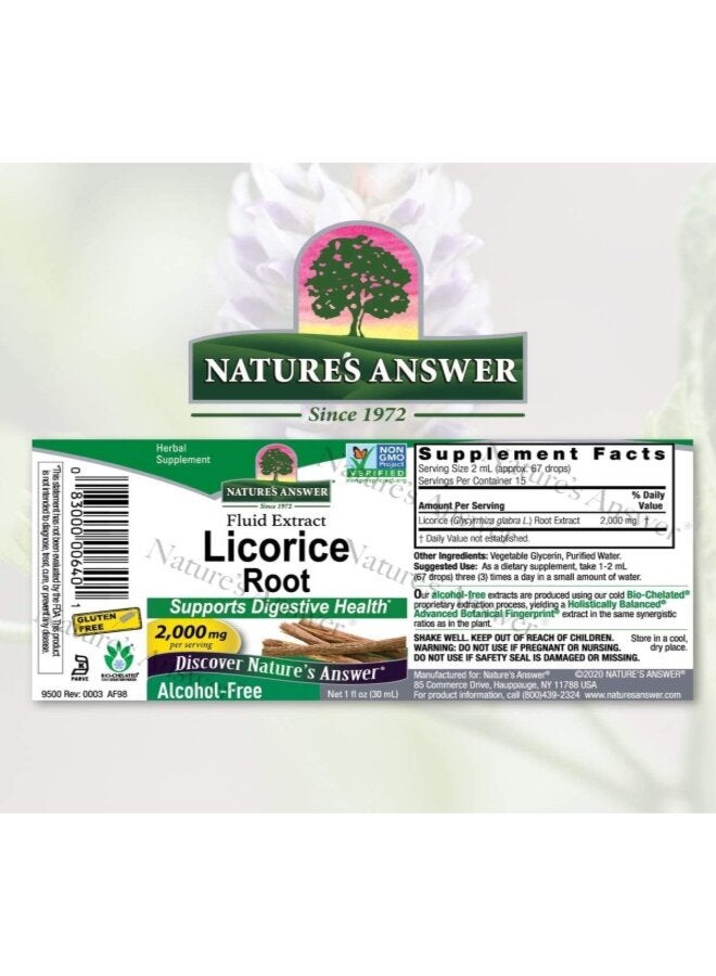 NATURE'S ANSWER Pack Of 2 Licorice Herbal Supplement 30Ml - Image 3