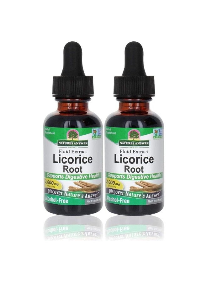 NATURE'S ANSWER Pack Of 2 Licorice Herbal Supplement 30Ml - Image 1