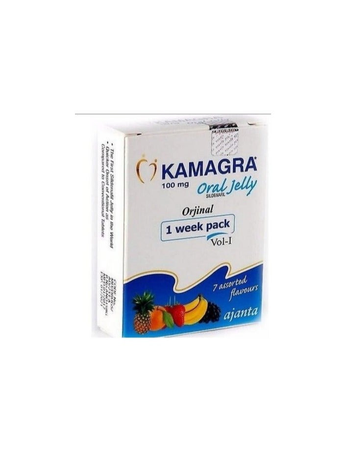 Kama Ajanta Oral Jelly supplement for men, 7 sachets, 100 mg, Kama offer for Men