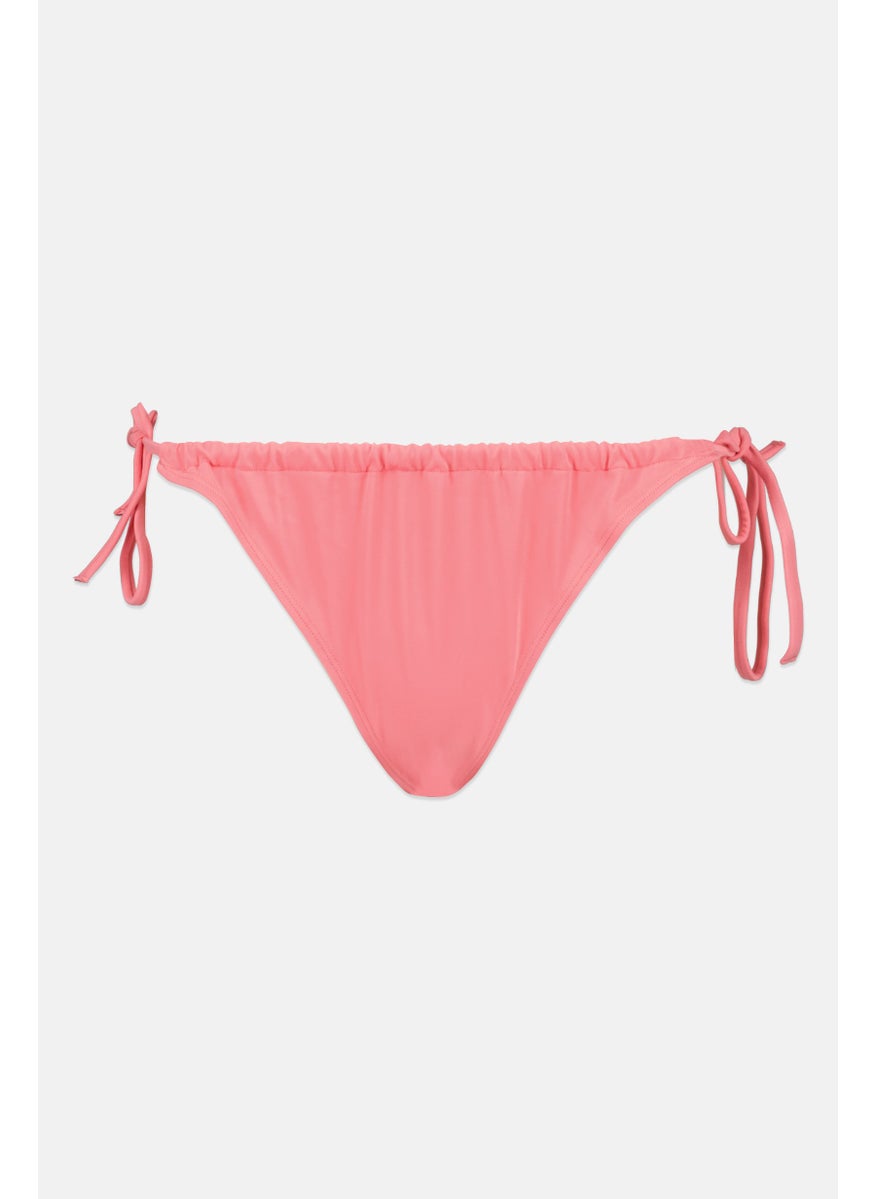 MONKI Women Solid Bikini Bottom, Pink  - Image 1