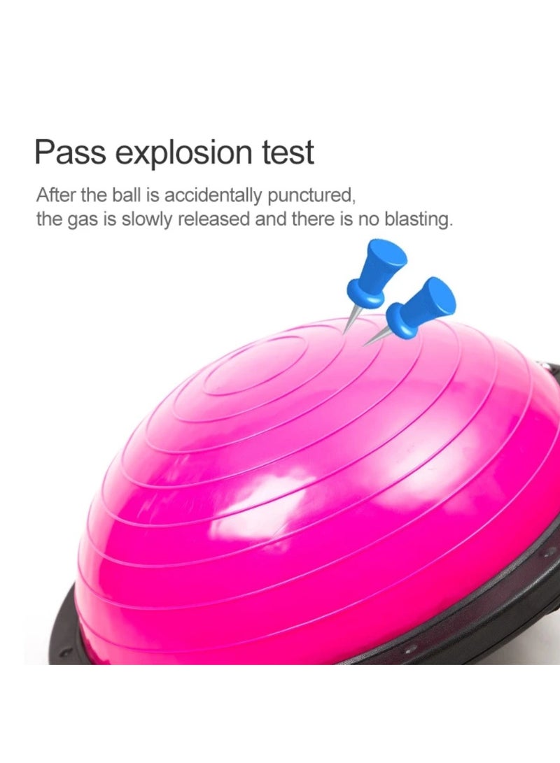 Spall Balance Ball Exercise Ball, Yoga Balance Trainer Thickened Stability, Half Ball with Resistant Band, Strength Exercise Fitness - Image 3