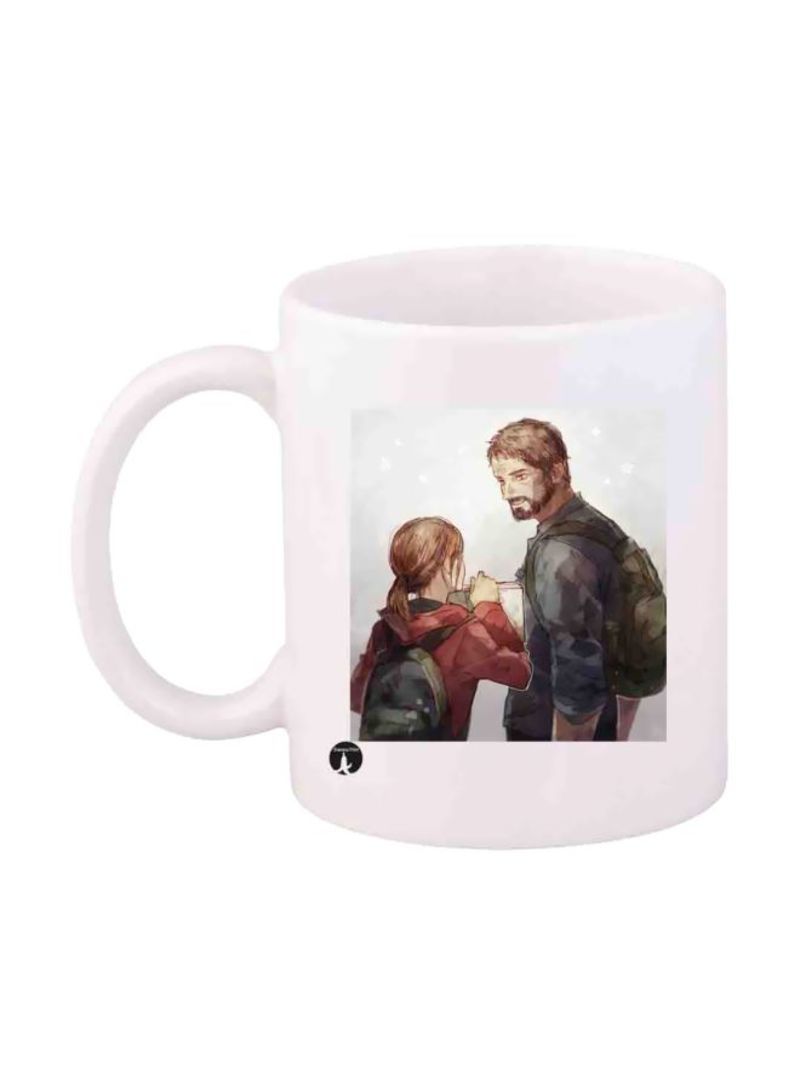 Printed The Last Of Us Mug White/Red/Blue Standard Size