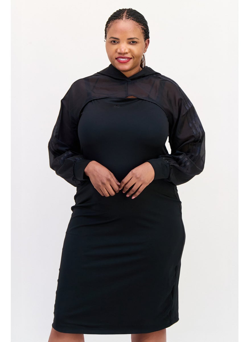 adidas Originals Women Plus Size 2 Pieces Outdoor Dress, Black  - Image 1