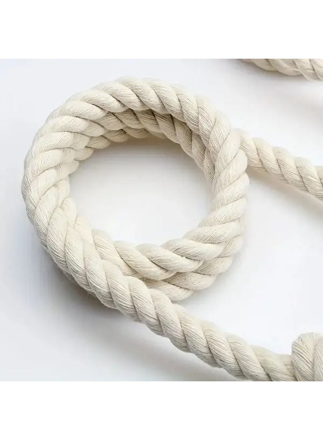 White Vintage Rope Door Stop Anti Slam Finger Safe Tool Free Installation - Image 5