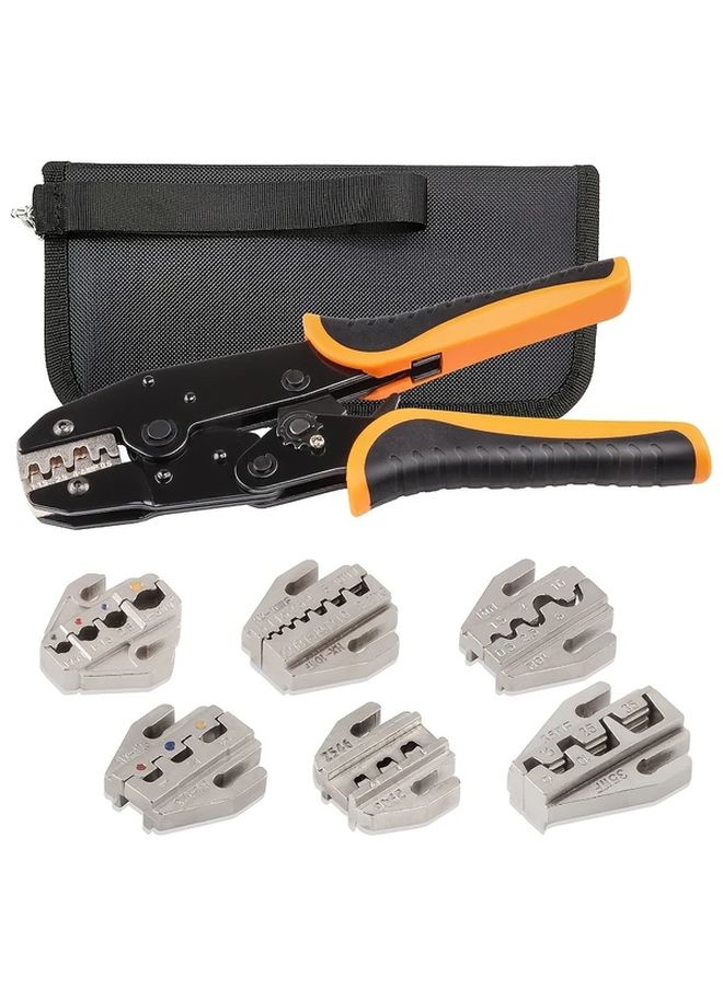 HX 03B 6Jaw Ratchet Crimp Tool Kit Manual Operation Replaceable Jaws - Image 3