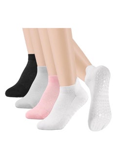 Black, grey, white and pink