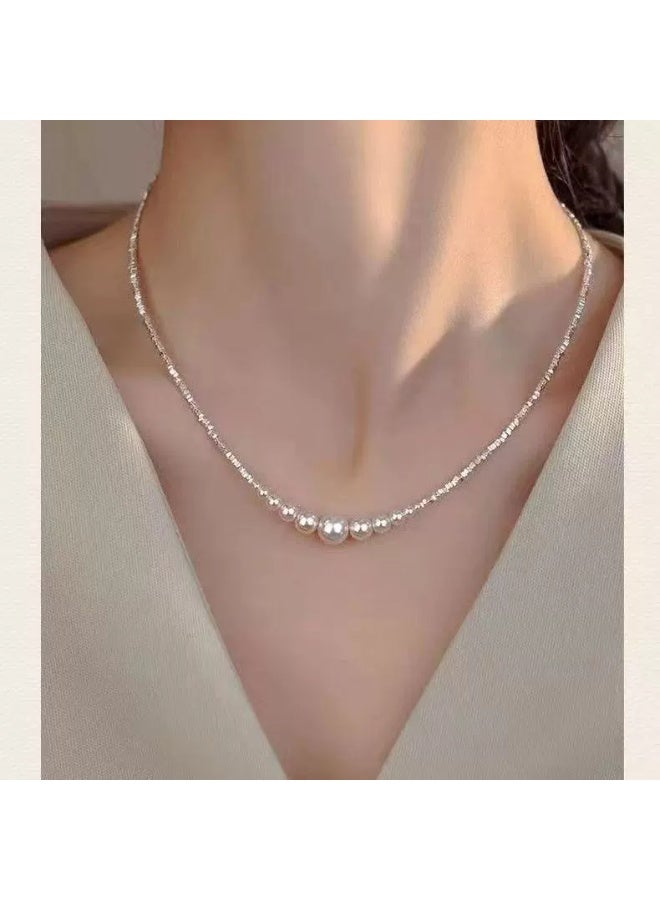 Goolsky Minimalist Pearl Necklace – Elegant French Style, Faux Pearls, Daily/Office/Formal Wear, Timeless Elegance - Image 2