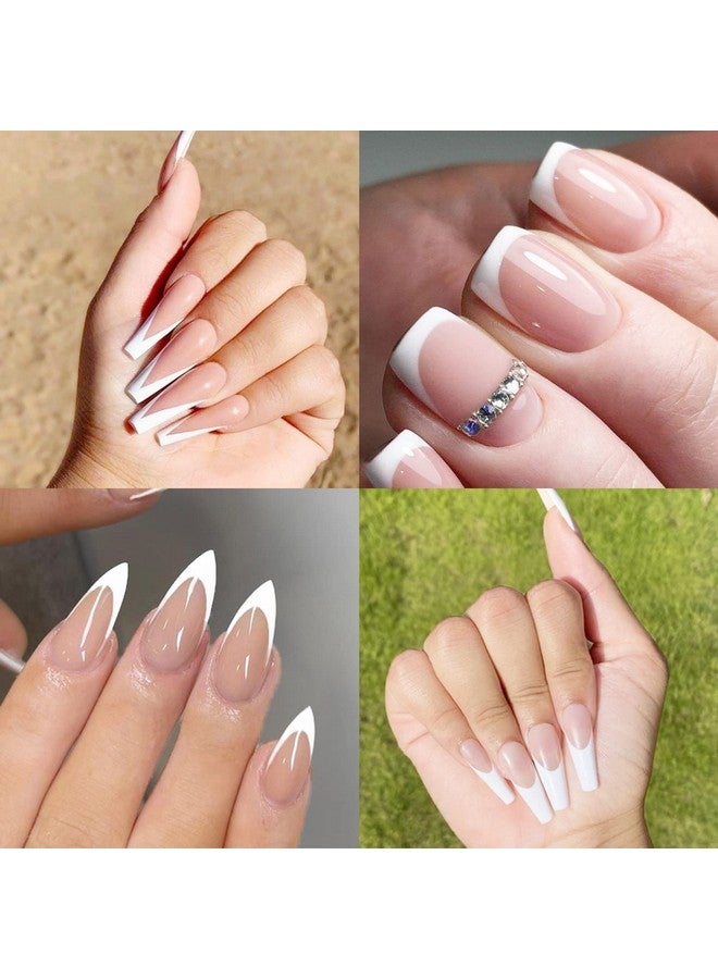 winthrop 1422 Pcs French Tip Nail Guides Selfadhesive French Moon Shaped Vshaped Manicure Strip Stickers For Edge Auxiliary Black Diy Decoration Stencil Tools(11 Designs 36 Sheets) - Image 4