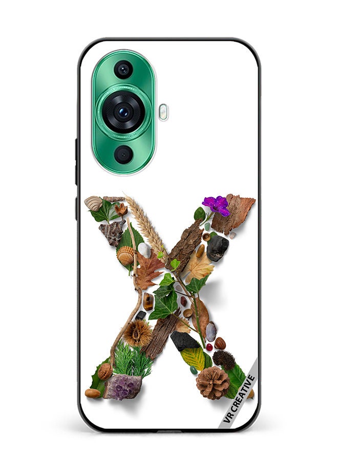 VR CREATIVE Protective Case Cover For Huawei nova 11 Pro Alphabet X Design Multicolour - Image 1