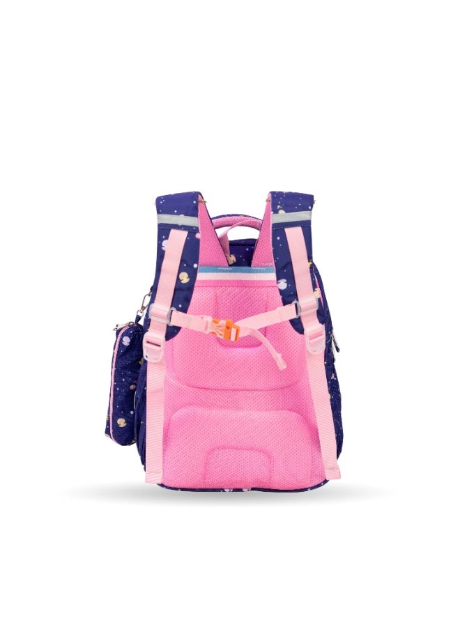 Fantastic CS003 Fantastic School Backpack, Heart and Butterfly Design, with Multiple Pockets and Side Bag, Available in Multiple Colors - Image 3