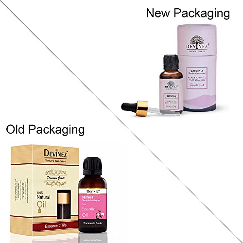 Devinez Gardenia Essential Oil, 100% Pure, Natural & Undiluted, 15ml in Glass Bottle - Skin Care, Reduce Inflammation, Healing of wounds, muscle & pain - Image 2