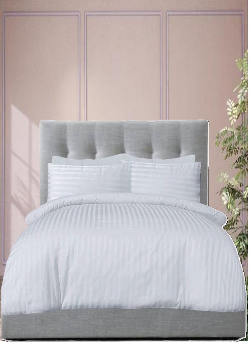 Blueberry 6 Pieces Queen Size Duvet Cover Set - Includes 1 Duvet Cover (220x240cm), 1 Fitted Sheet (150x200+30cm), 4 Pillow Cases (53x75cm) - Image 1