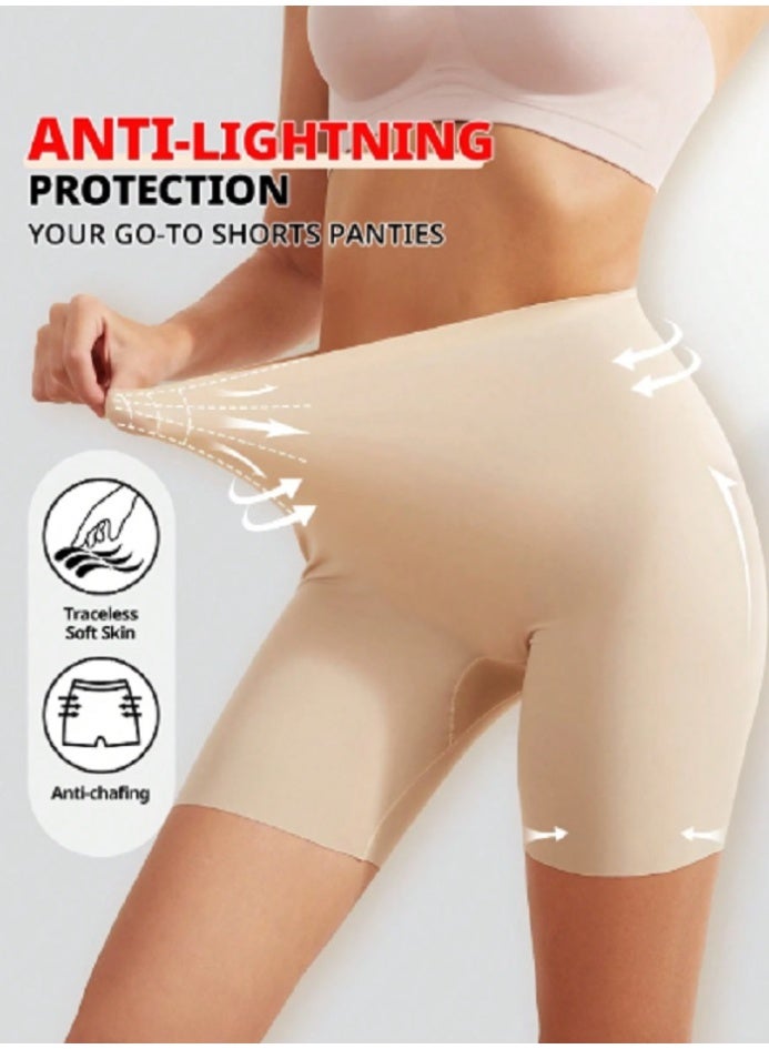 SHEIN 1pc Seamless High Waisted Tummy Control Skirted Leggings With Safety Shorts