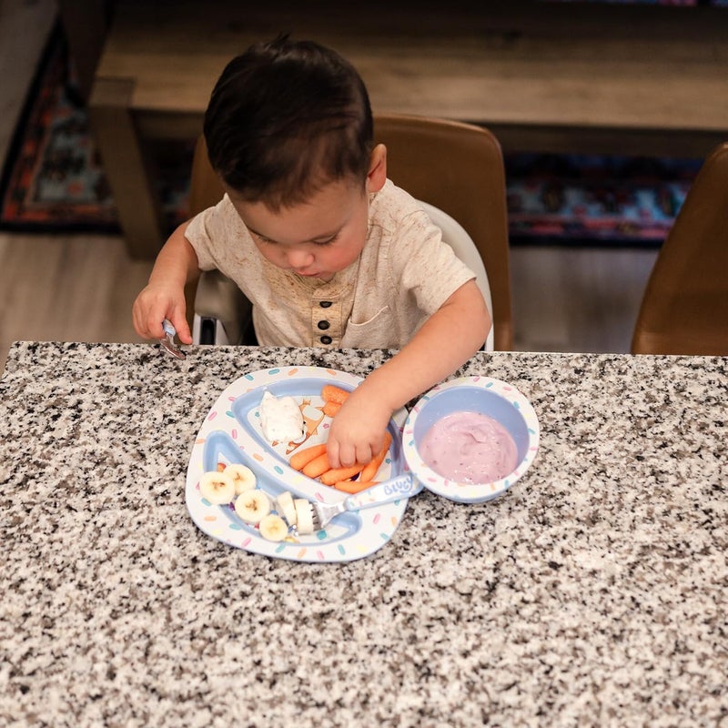 the FIRST years Bluey 4-Piece Toddler Dinnerware Set - Image 3