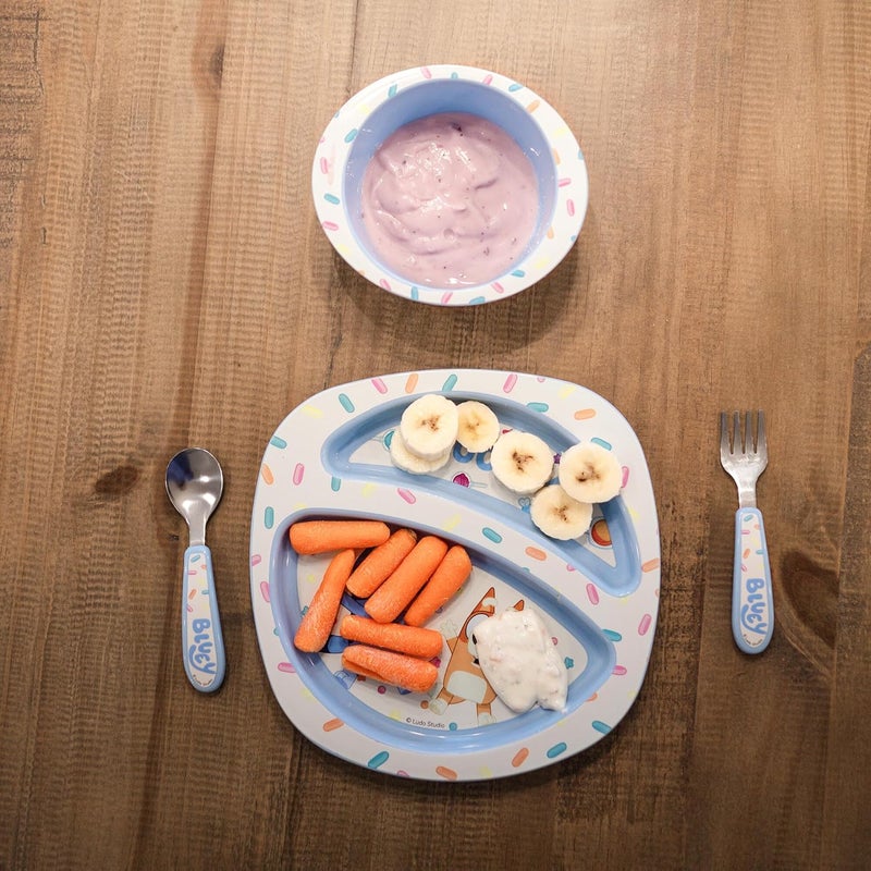 the FIRST years Bluey 4-Piece Toddler Dinnerware Set - Image 4