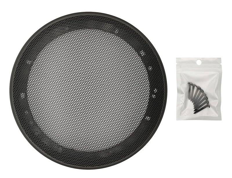 Fuhengli 6.5" Speaker Grill Covers, Car Speaker Subwoofer Guard Protector, ABS Plastic Frame with Metal Mesh, Black - 2Pcs - Image 2