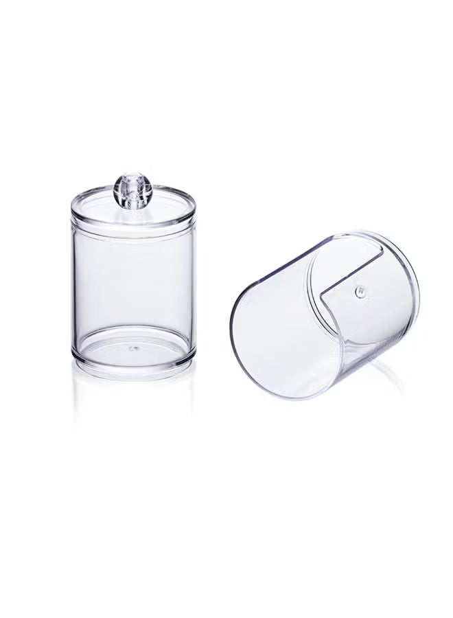 Two-tier transparent cosmetic storage box - Image 2