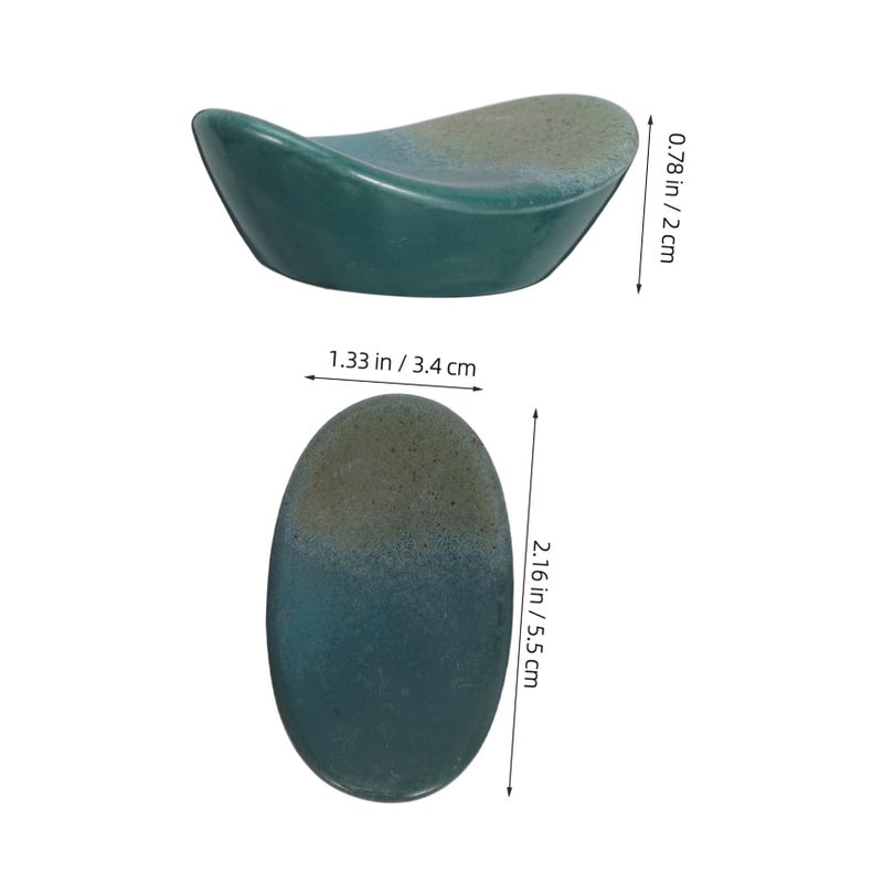 Japanese Style Ceramic Chopstick Holders Set Of 7 Elegant Tableware Size 5 5x3 4x2cm - Image 3