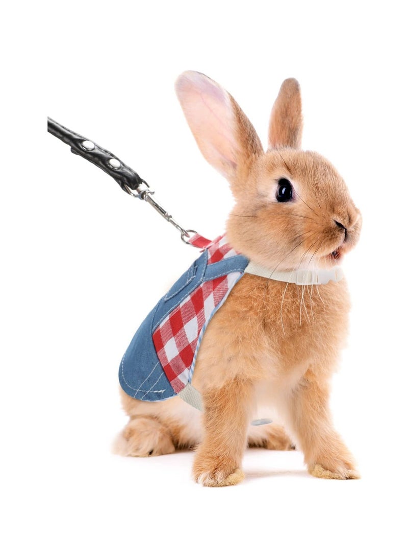 SYOSI - Rabbit Harness and Leash Bunny Stuff, Rabbit Walking Harness, Bunny Leash and Harness, Small Bunny Essentials, Bunny Rabbit Harness, with Leash for Kitten Puppy Small Pets Walking - Image 1