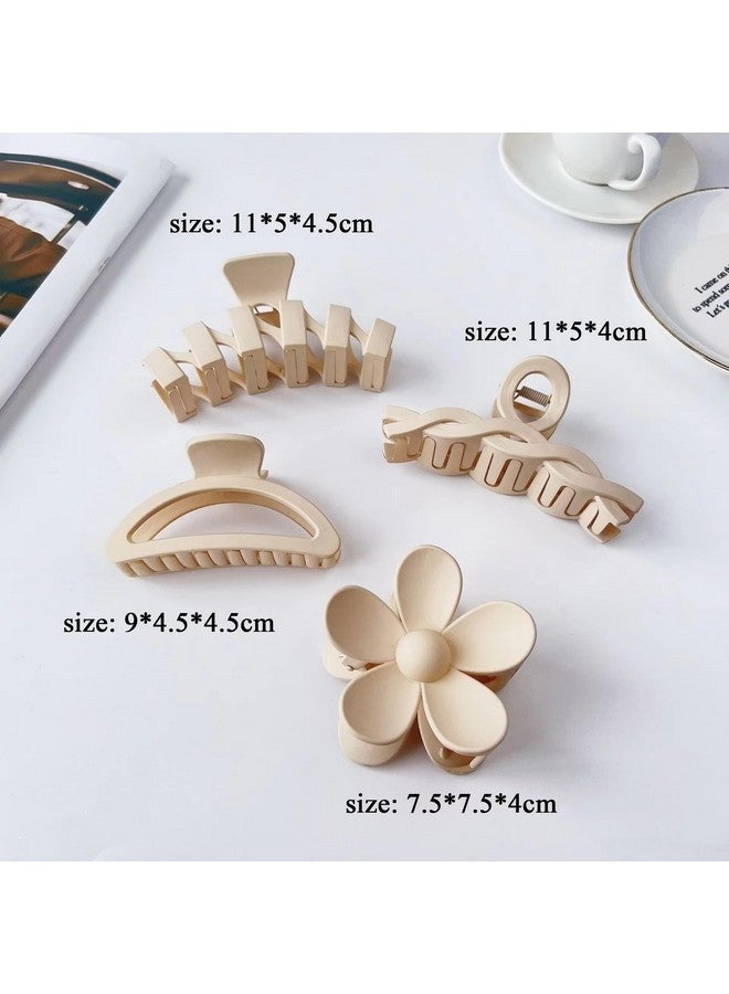 Hexwell مشابك شعر هيكسويل للنساء شكل زهرة مشابك كبيرة للقبعات للشعر الكثيف ذيل الحصان مشابك فراشة وموز غير قابلة للانزلاق مشبك قوي للنساء والفتيات ملحقات تصفيف الشعر (متعدد) - Image 2