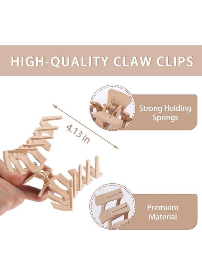 Hexwell مشابك شعر هيكسويل للنساء شكل زهرة مشابك كبيرة للقبعات للشعر الكثيف ذيل الحصان مشابك فراشة وموز غير قابلة للانزلاق مشبك قوي للنساء والفتيات ملحقات تصفيف الشعر (متعدد) - Image 3