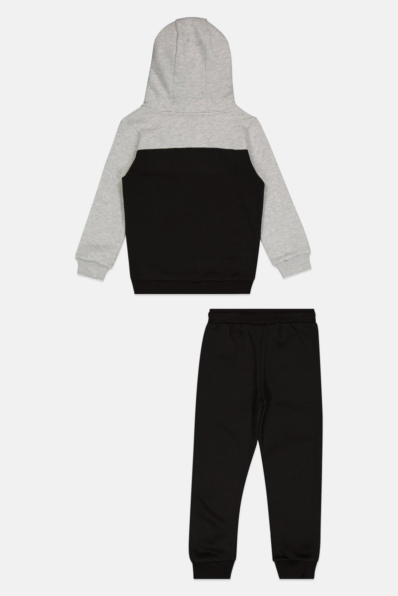 Nicce Kids Boy 2 Pcs Brand Logo Hoodie And Sweatpants Set, Multicolor - Image 3