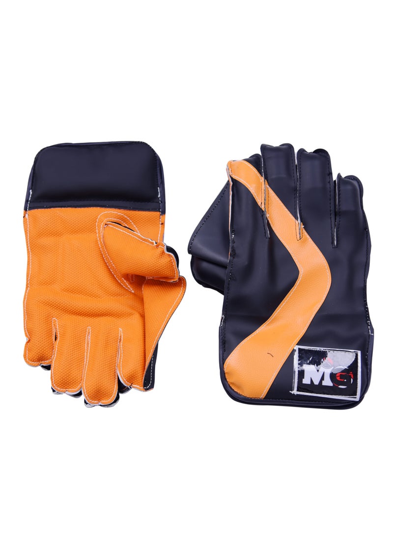 MG Wicket Keeping Gloves- Black/Orange 