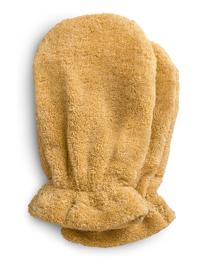 mushie قفاز استحمام موشي 2-pack أصفر خريفي - Image 1