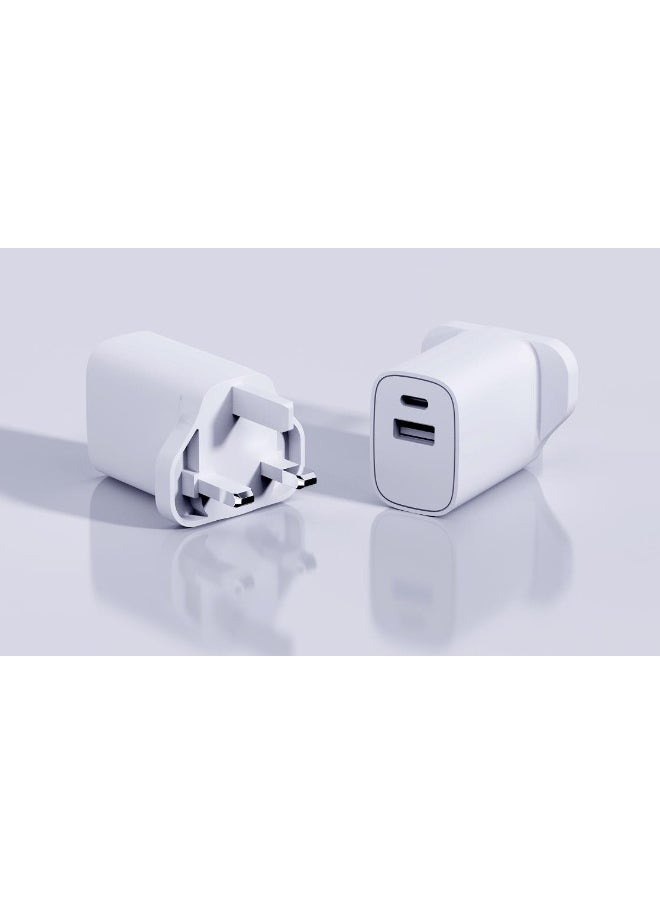 Miniso 20W PD+QC Dual Port Fast Charger  Model: M20-C002BBS 