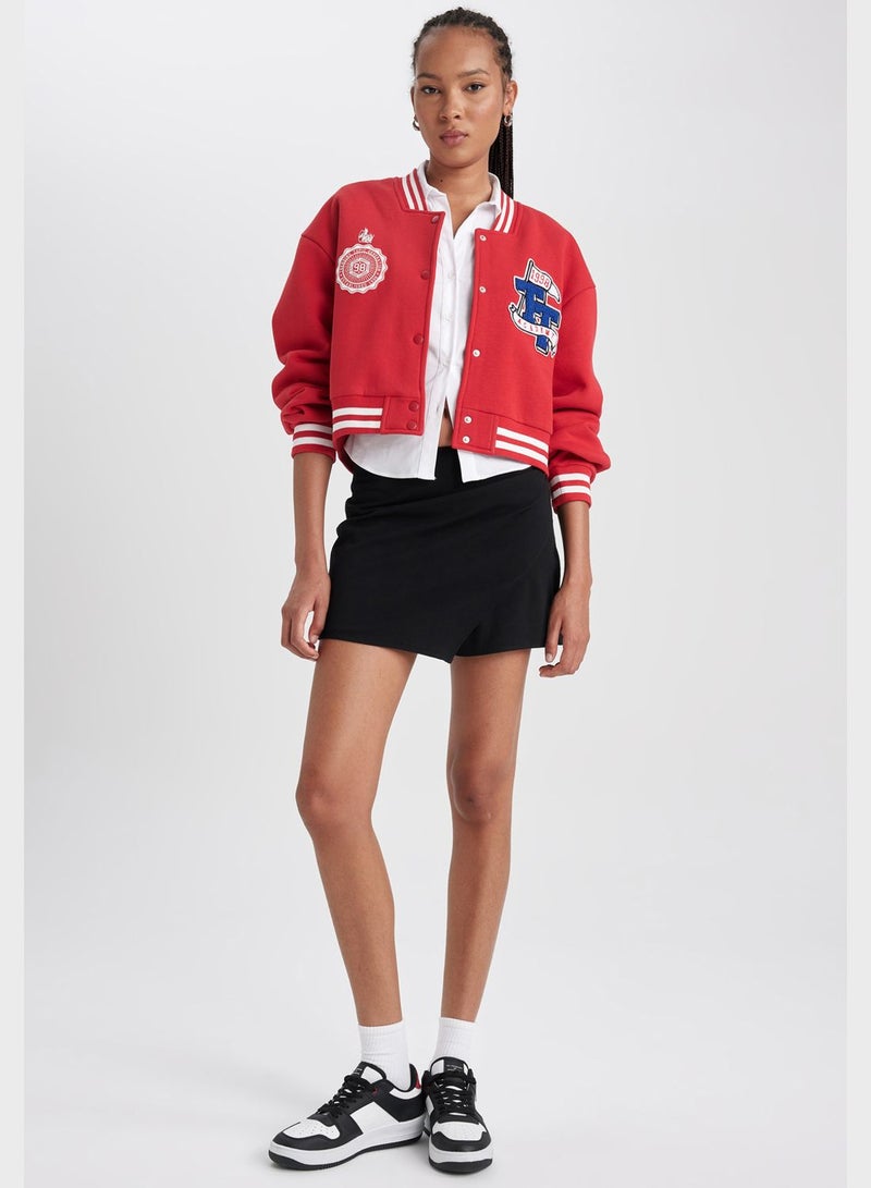 DeFacto Oversize Fit Pocket Detailed Bomber Jacket - Image 3